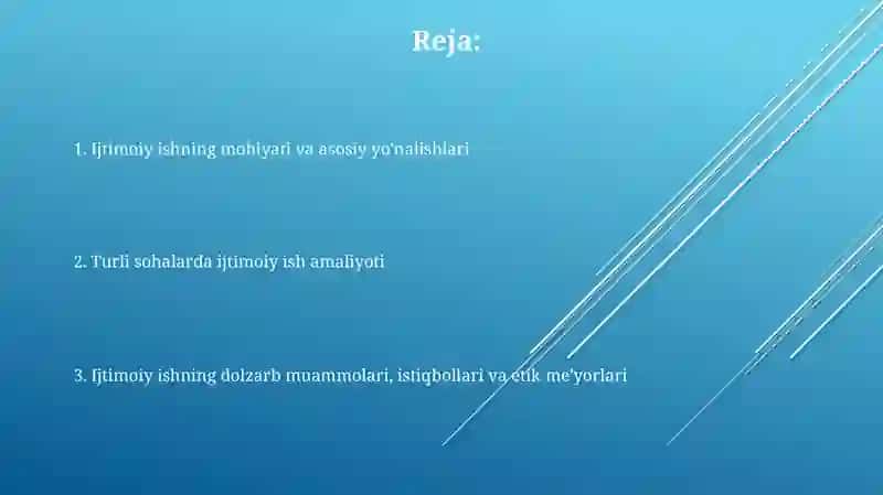 Ijtimoiy ishning vazifalari va yo'nalishlari 2