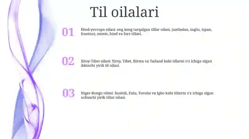 Til oilalari 2