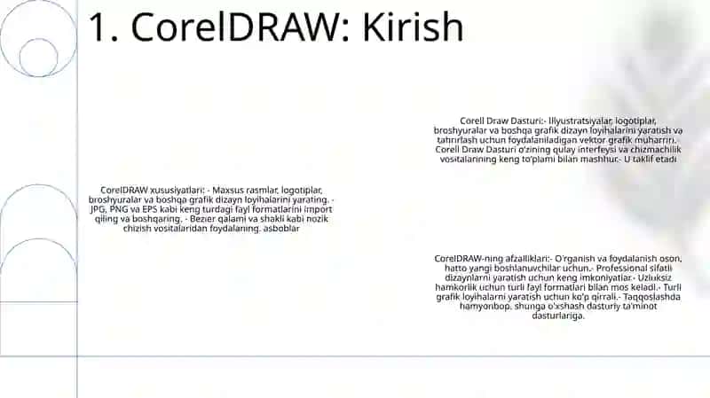 Corell Draw Dasturi 2