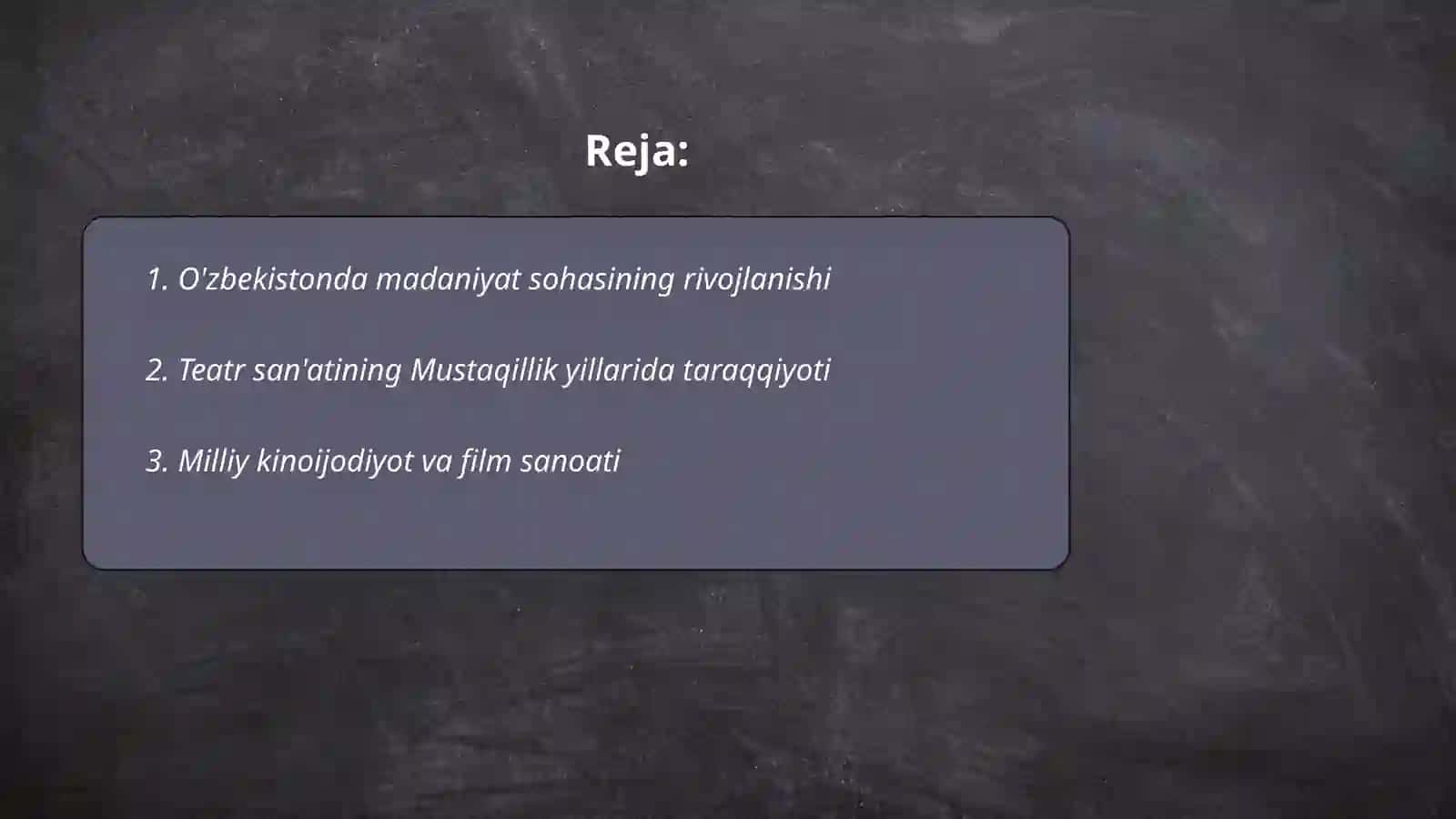 Mustaqillik yillarida Oʻzbekistonda madaniy va marifiy taraqqiyot 2