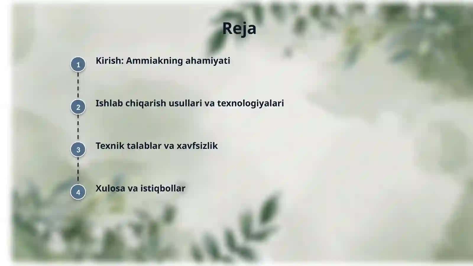 Ammiak ishlab chiqarish 2