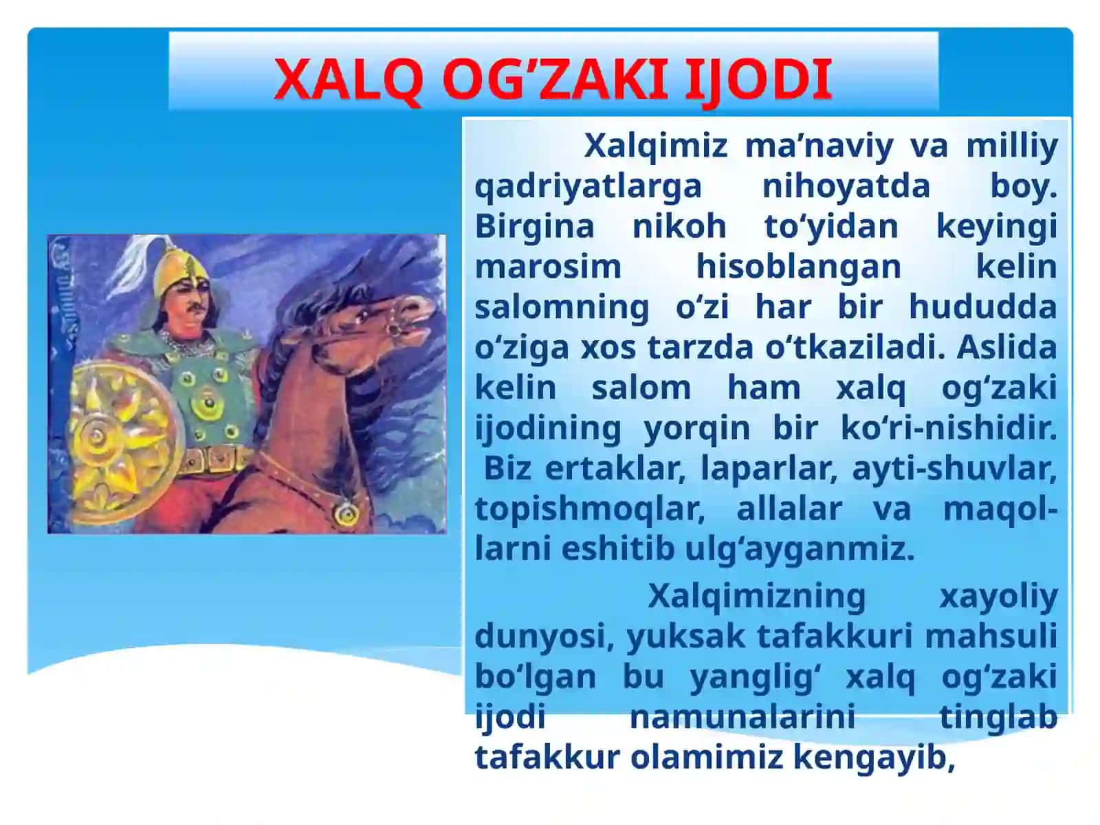 Xalq og’zaki ijodi 2