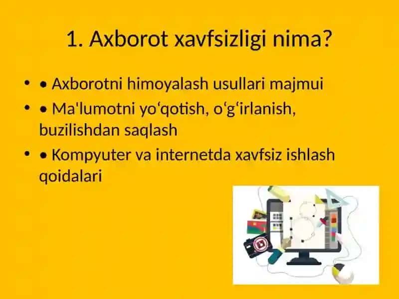 Axborot xavfsizligi qoidalari 2