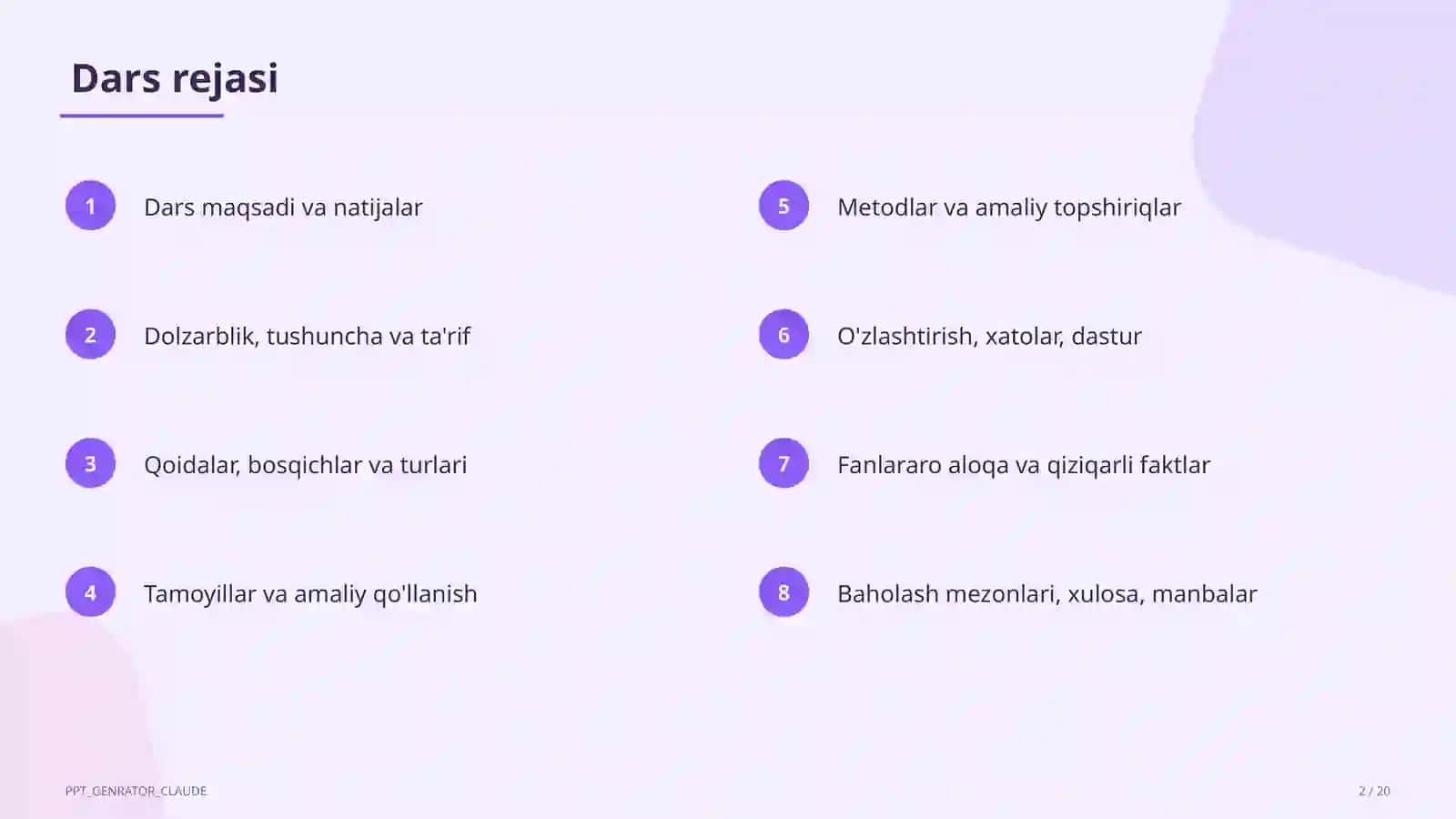 Ko'p ma'noli so'zlar (5-sinf) 2