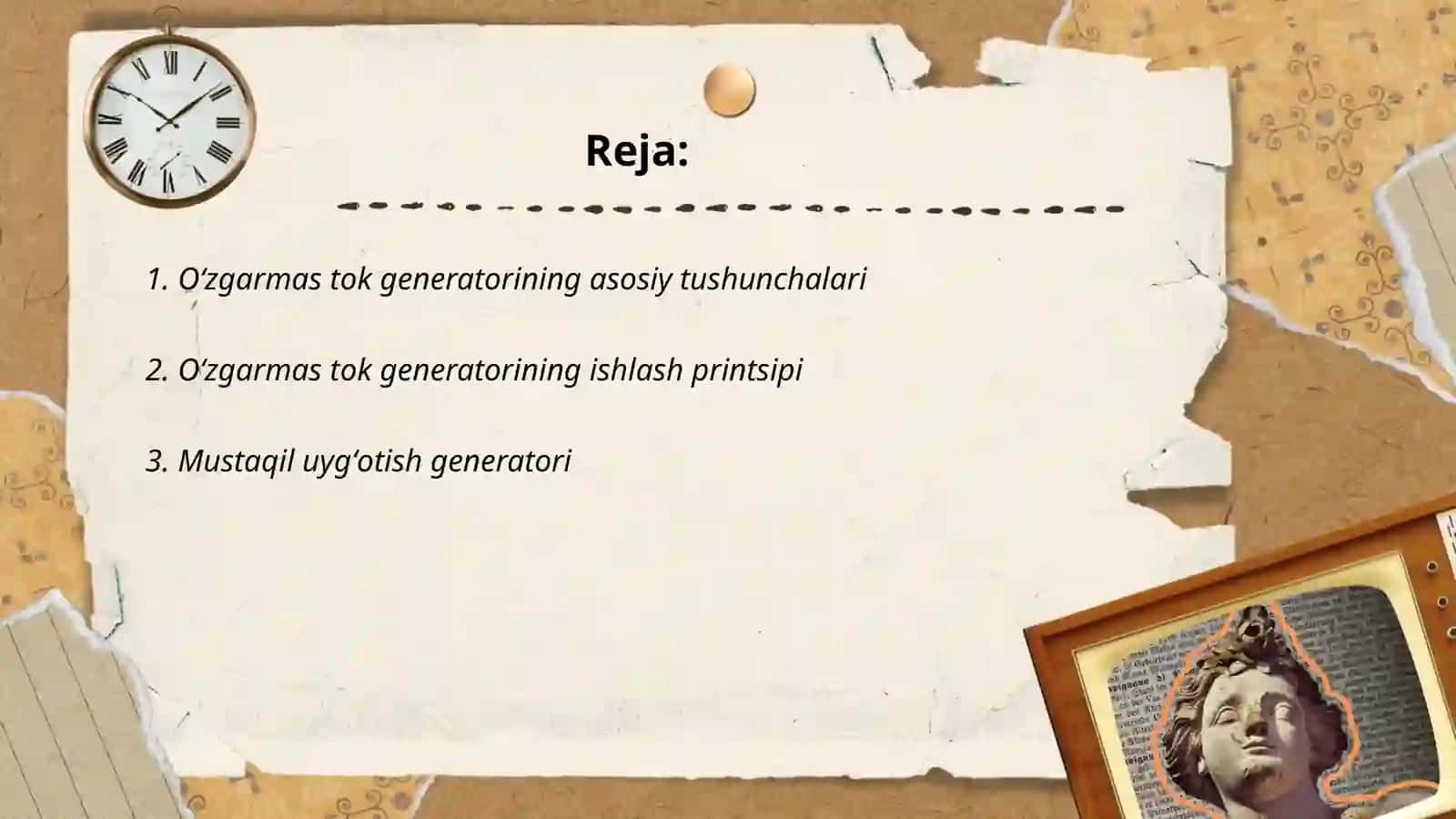 Oʻzgarmas tok generatori 2