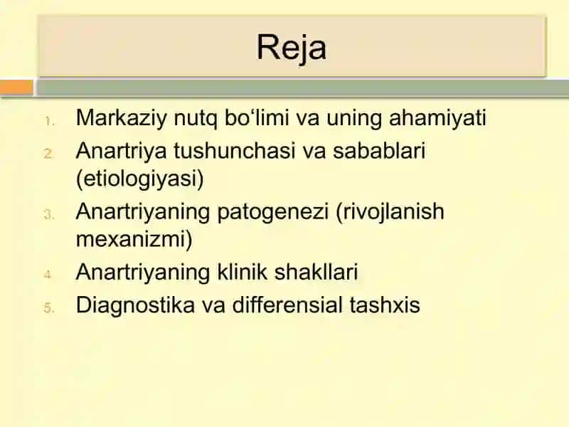 Markaziy nutq bo‘limi patologiyasi 2