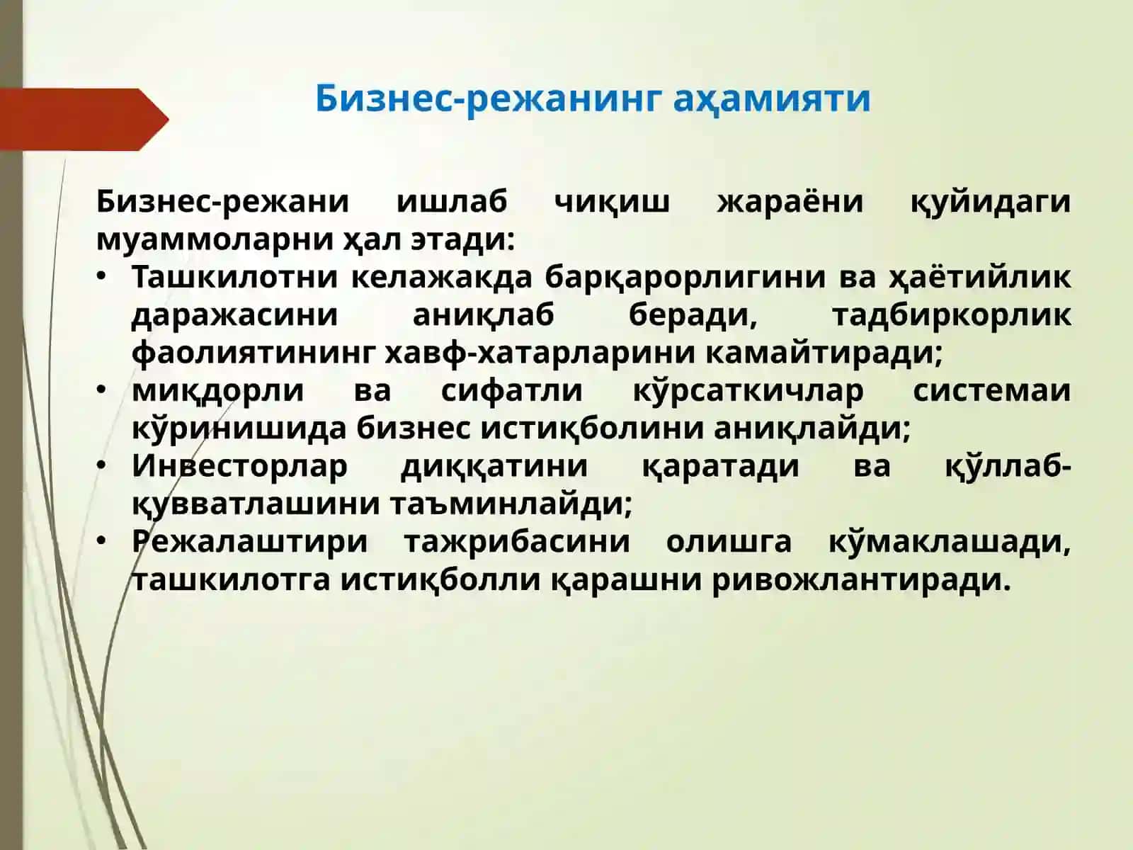 Бизнес-режа 2