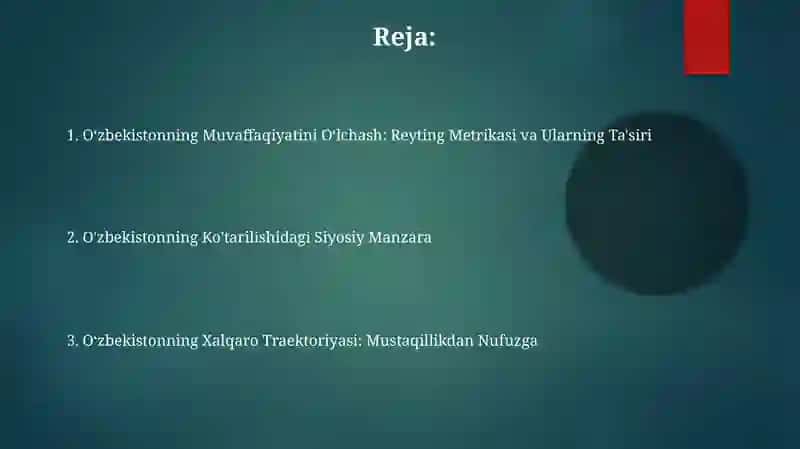 Oʻzbekistonning Muvaffaqiyatini Oʻlchash: Reyting Metrikasi va Ularning Ta'siri 2