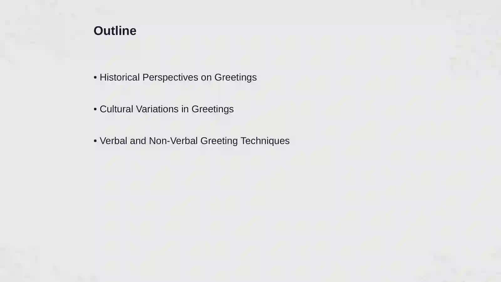 Greeting cultures 2