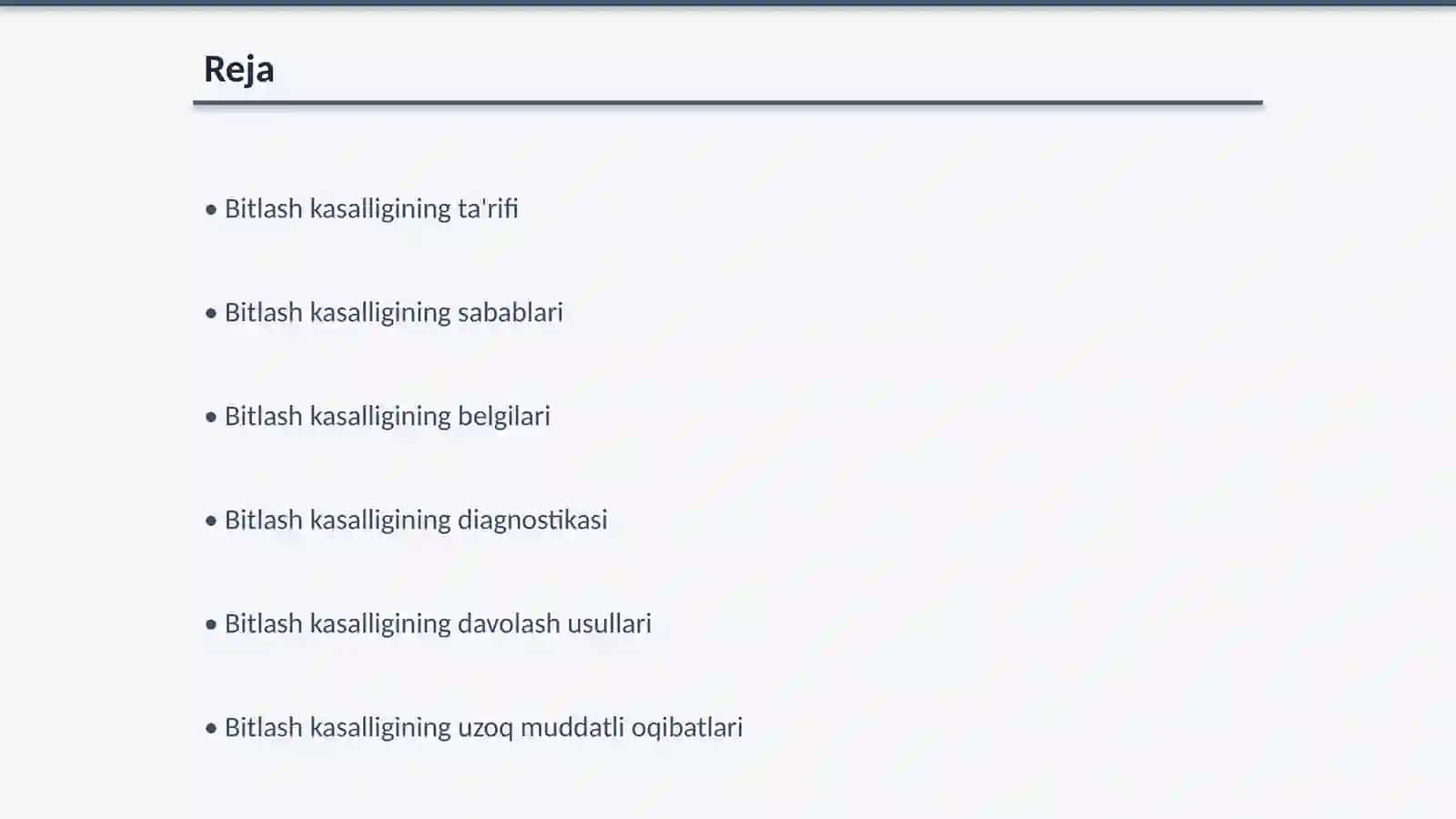 Bitlash kasalligi 2
