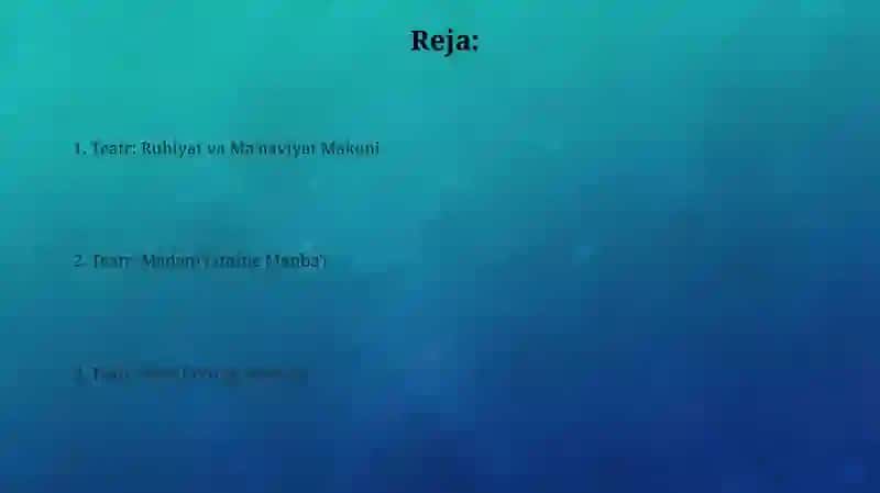 Teatrda ma'naviyat tarbiyasi 2