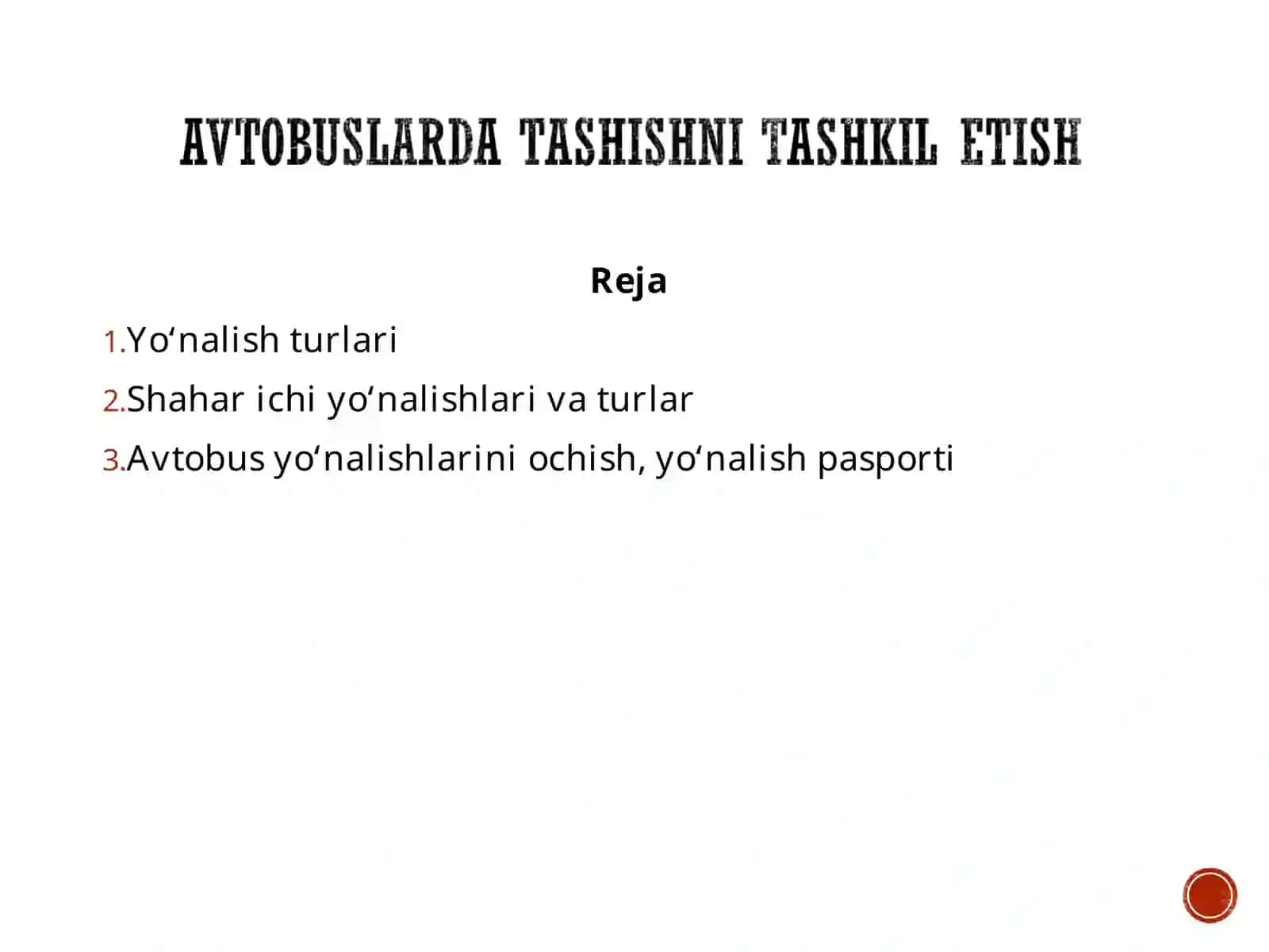 Avtobus yo‘nalishlari va turlar 2