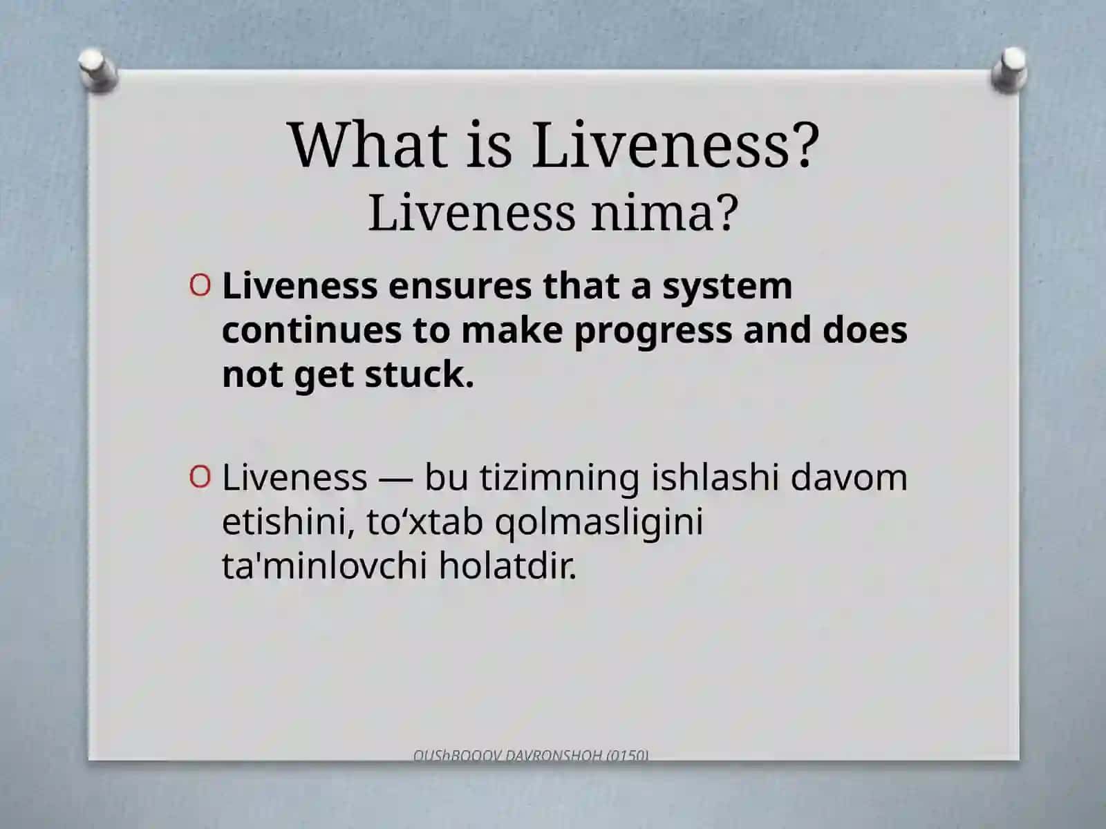 Liveness Violation in Process Execution 2