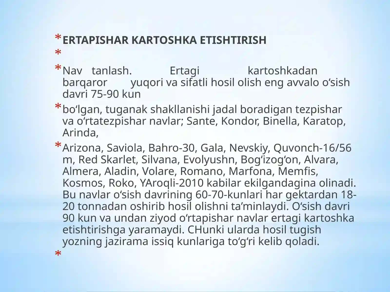 Ertapishar Kartoshka Etishtirish 2