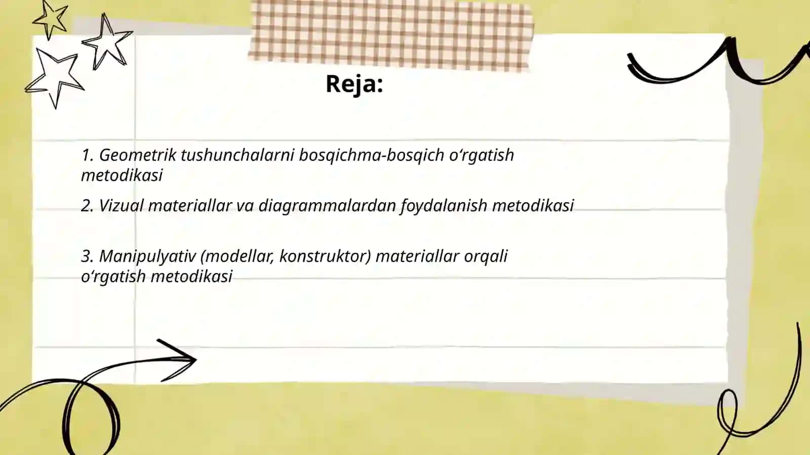 Geometrik materiallarni oʻrganish metodikasi 2