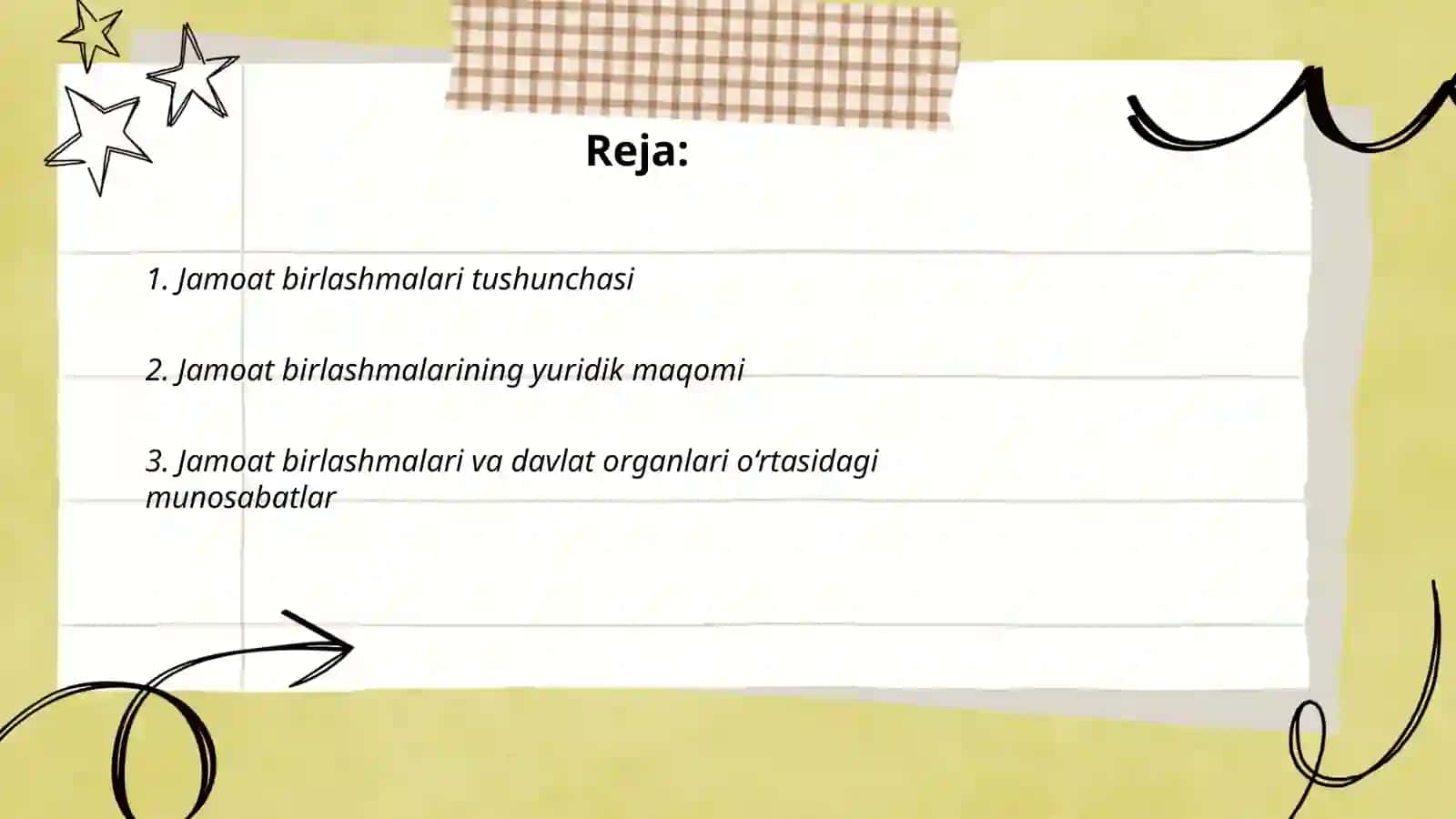 Jamoat birlashmalari va ularni tartibga solish masalalari 2