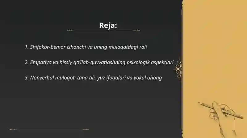 Shifokor va bemor muloqotlarining psixologik xususiyatlari 2
