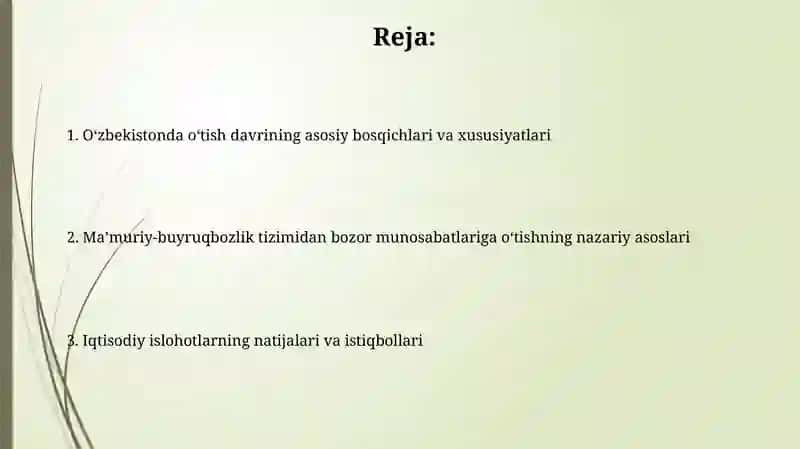 Oʻzbekistonda oʻtish davrining asosiy bosqichlari va xususiyatlari 2