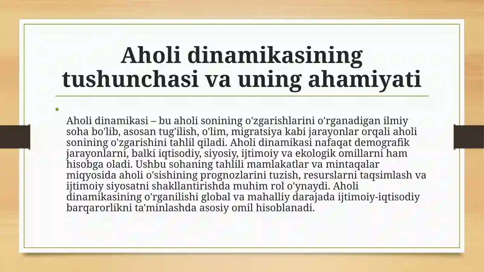 Aholi dinamikasi oʻng. atrofi 2