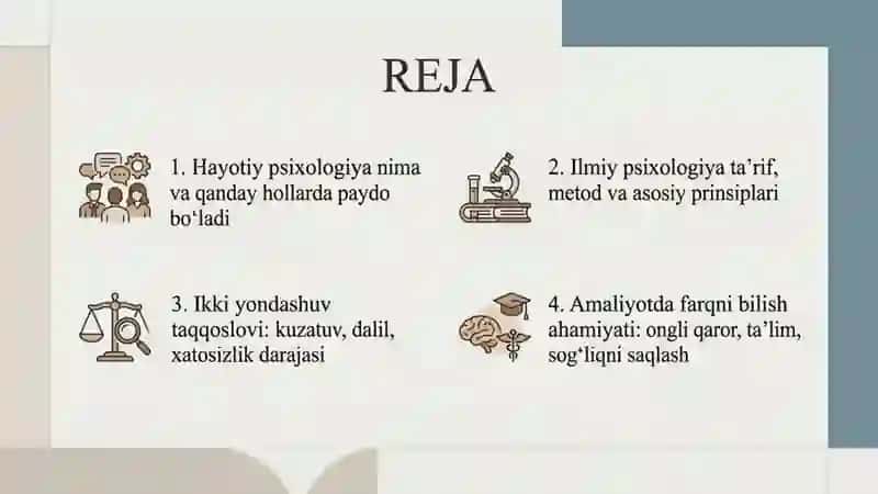Hayotiy va ilmiy psixologiyaning farqlari 2