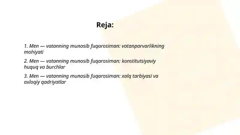 Men - vatanning munosib fuqarosiman 2
