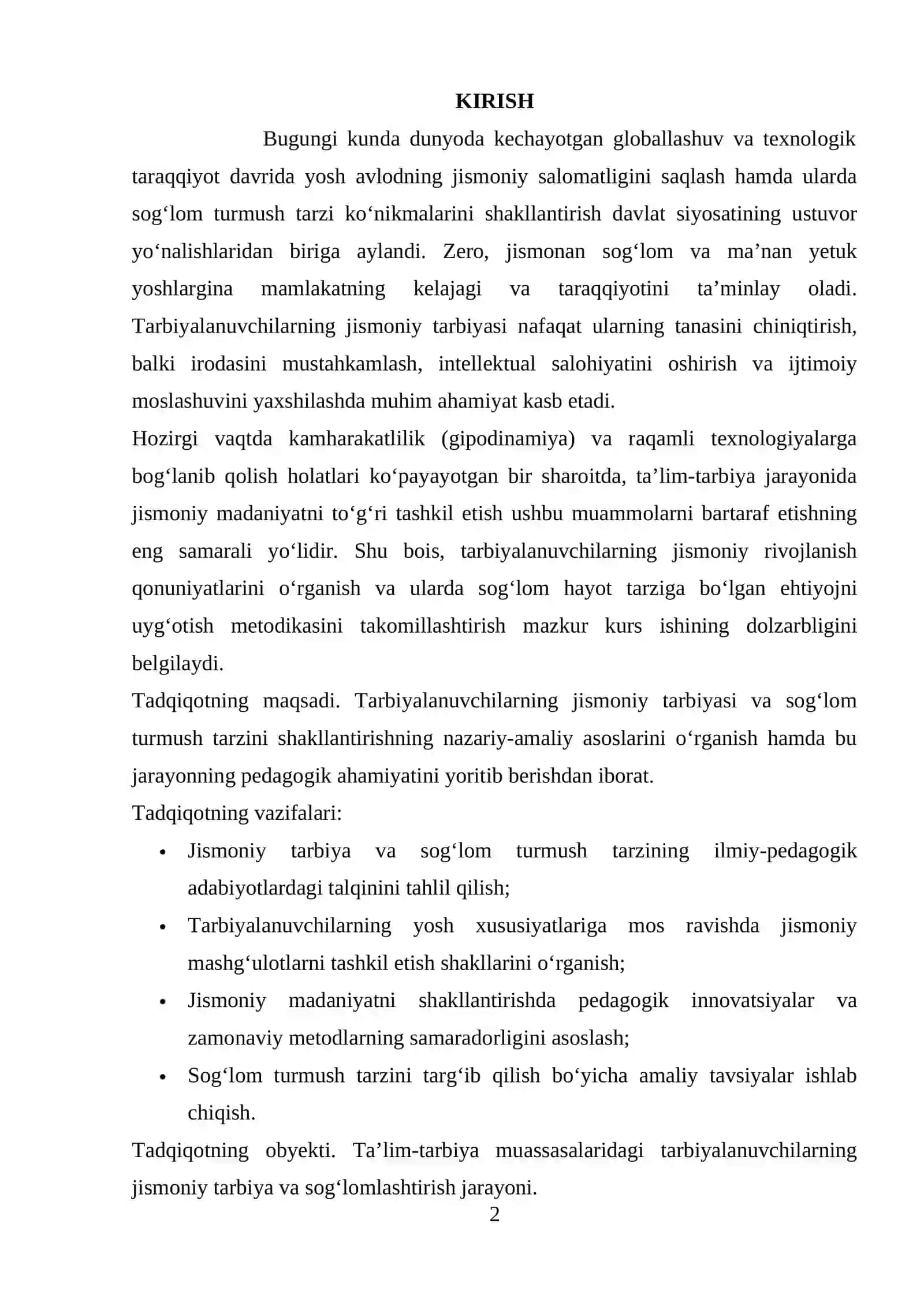 TARBIYALANUVCHILARNING JISMONIY TARBIYASI VA SO’LOM TURMUSH TARZINING AHAMIYATI 2