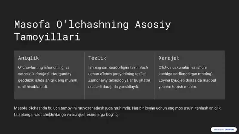 Masofa O‘lchash Va Uning Usullari 2