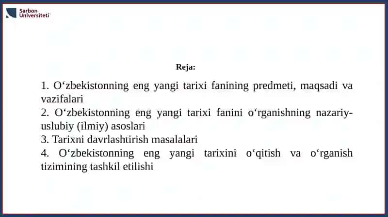 O‘zbekistonning eng yangi tarixi 2