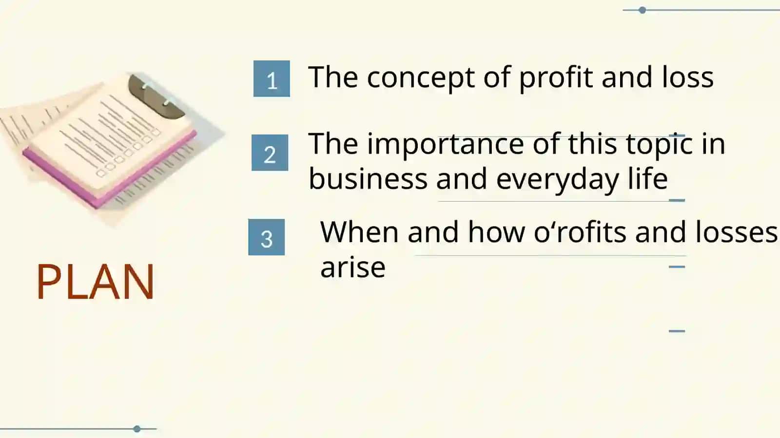 PROFIT AND LOSS 2