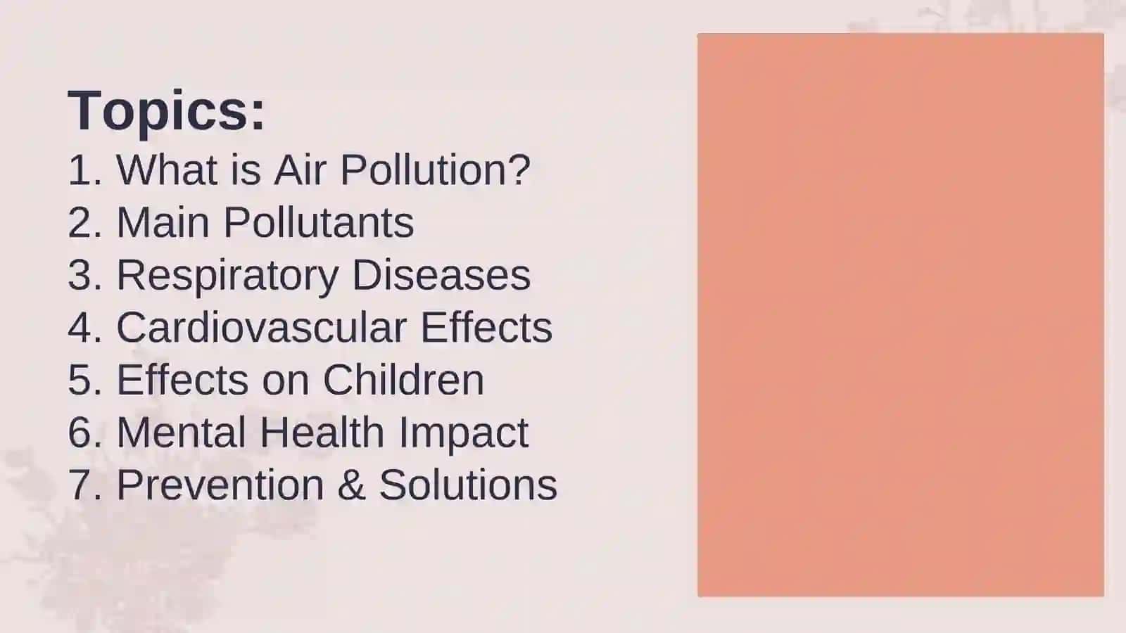 Health Issues of Air Pollution 2