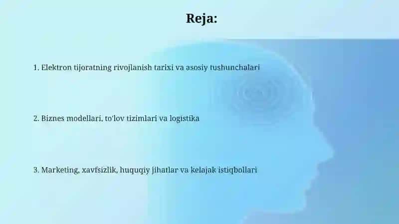 Elektron tijoratning qisqacha tarixi va asoslari 2