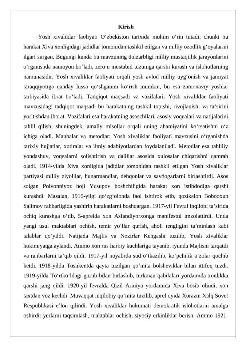 Yosh xivaliklar faoliyati 2