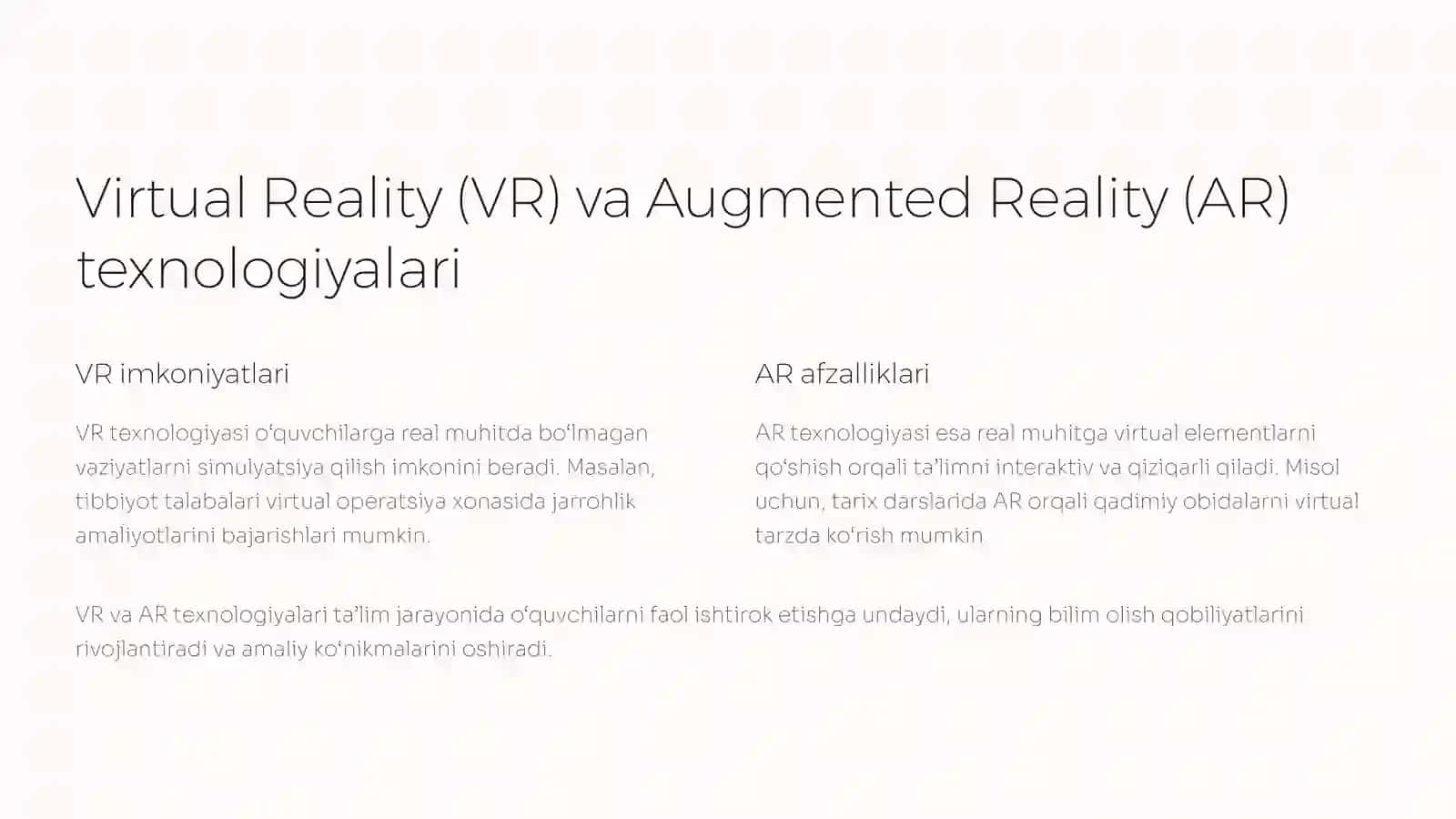 Bo‘lajak mutaxassislarni tayyorlashda innovatsion texnologiyalardan foydalanish 2