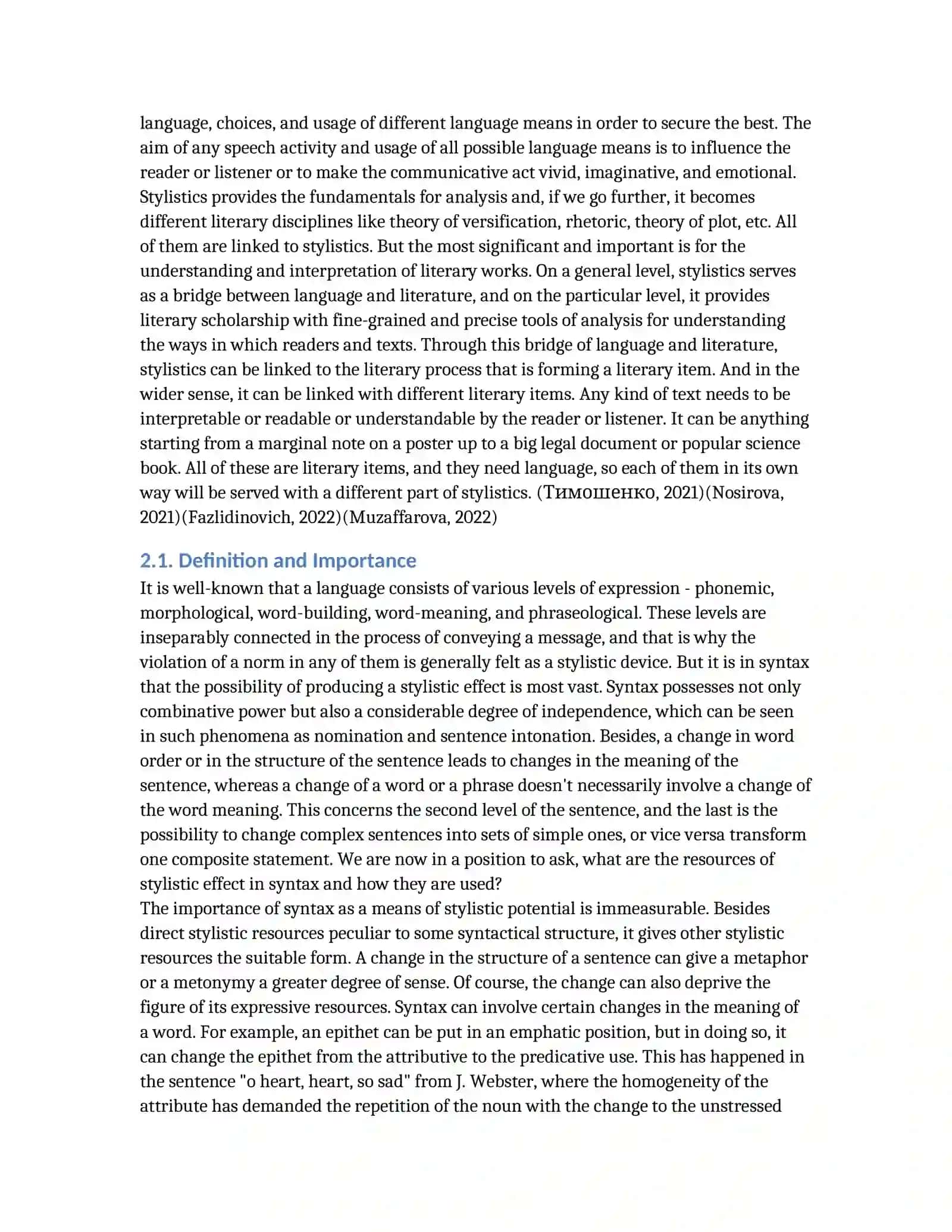 Peculiarities of Syntactical Expressive Means 2
