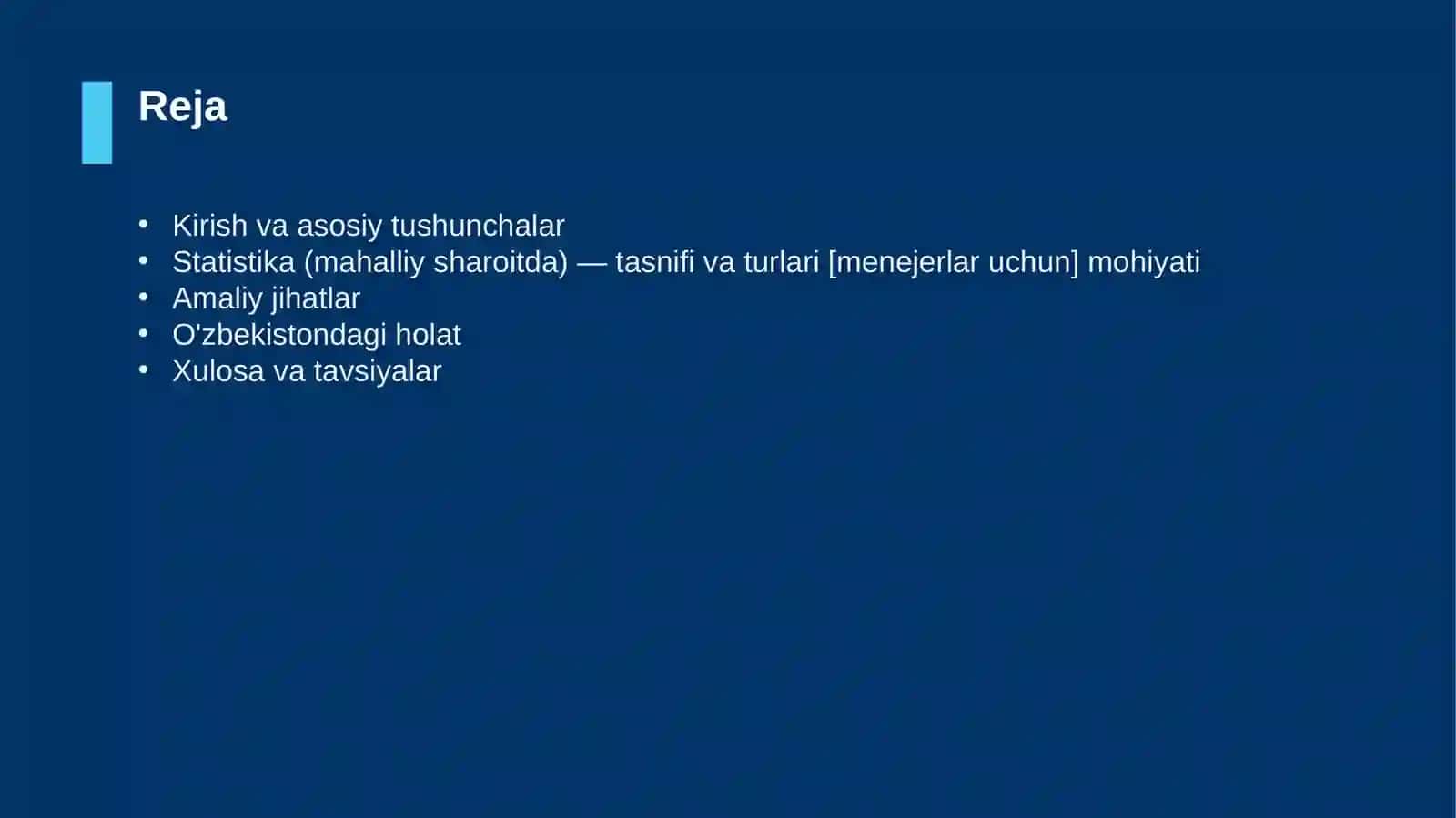 Statistika (mahalliy sharoitda) — tasnifi va turlari [menejerlar uchun] 2