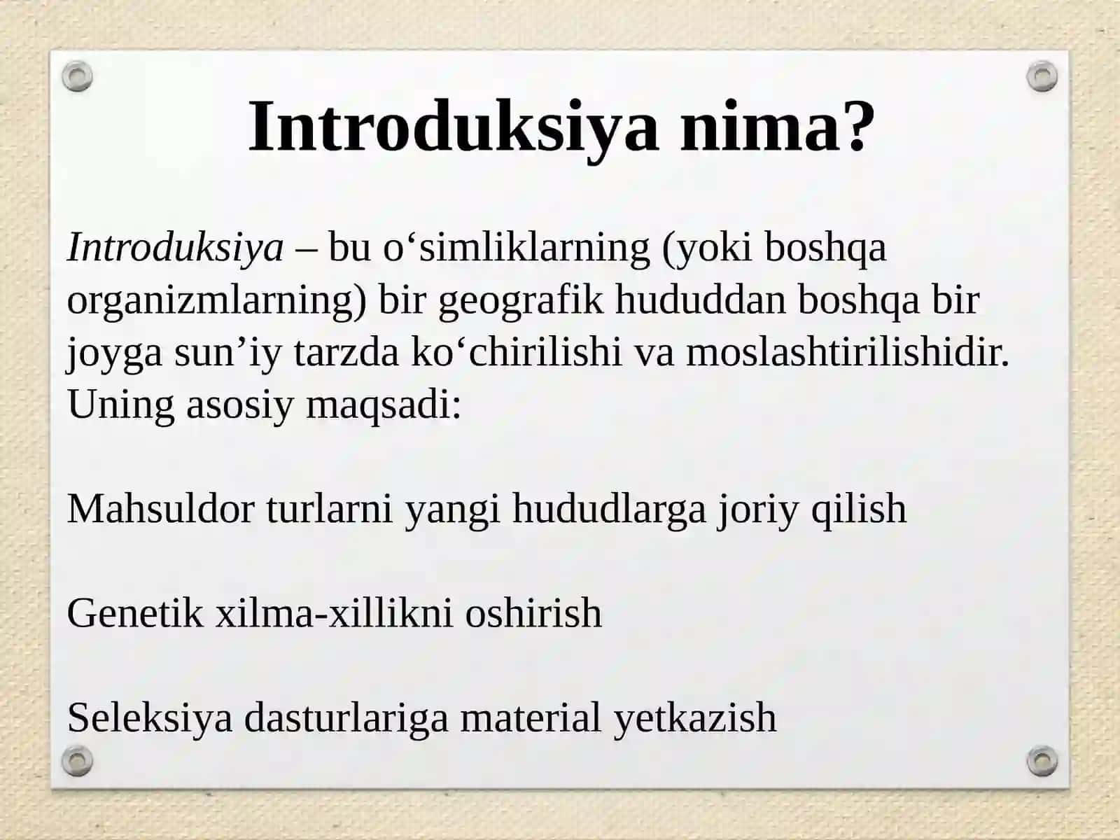 Introduksiyaning fitosanitariya nazorati 2