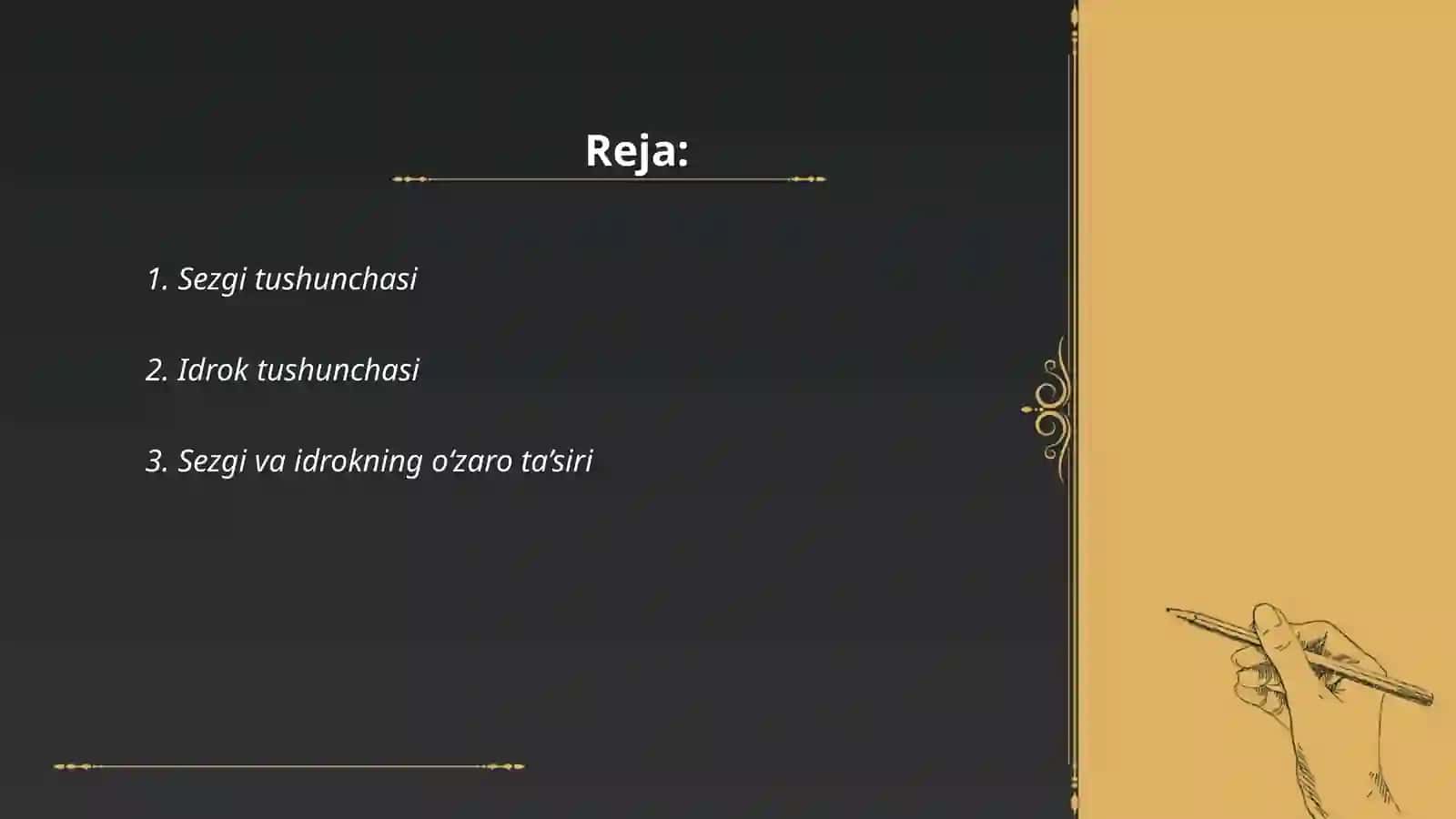 Sezgi va idrok,ularning farqlari 2
