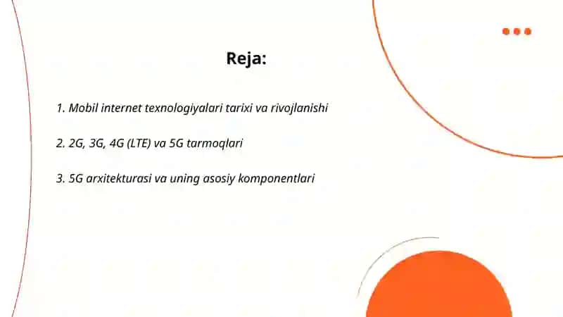 Mobil internet texnologiyalari 2