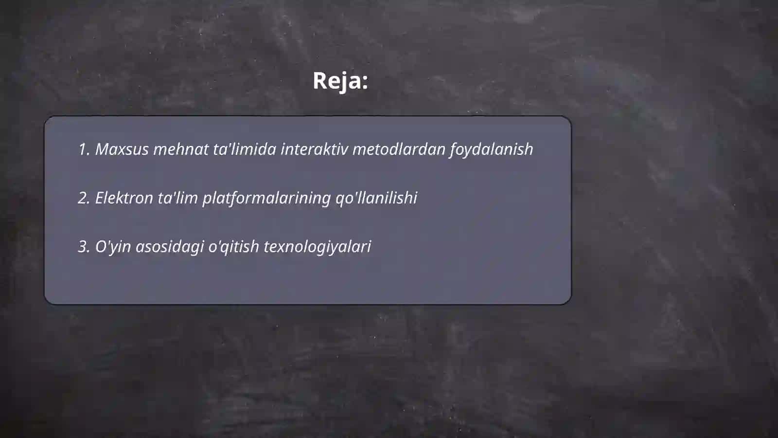 Maxsus mehnat ta'limi maktablarida yangi pedagogik texnologiyalarning qo'llanishi 2