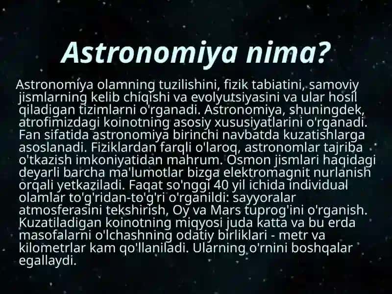 Baxtiyorjonov Omanjoning Astrofizik Praktikum Fanidan Qayta Topshirish 2