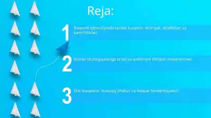 Raqamli iqtisodiy sharoitida tanlanma kuzatishni qoʻllash amaliyoti 2