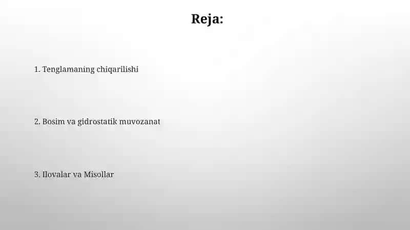 Muvozanat teglamasi 2