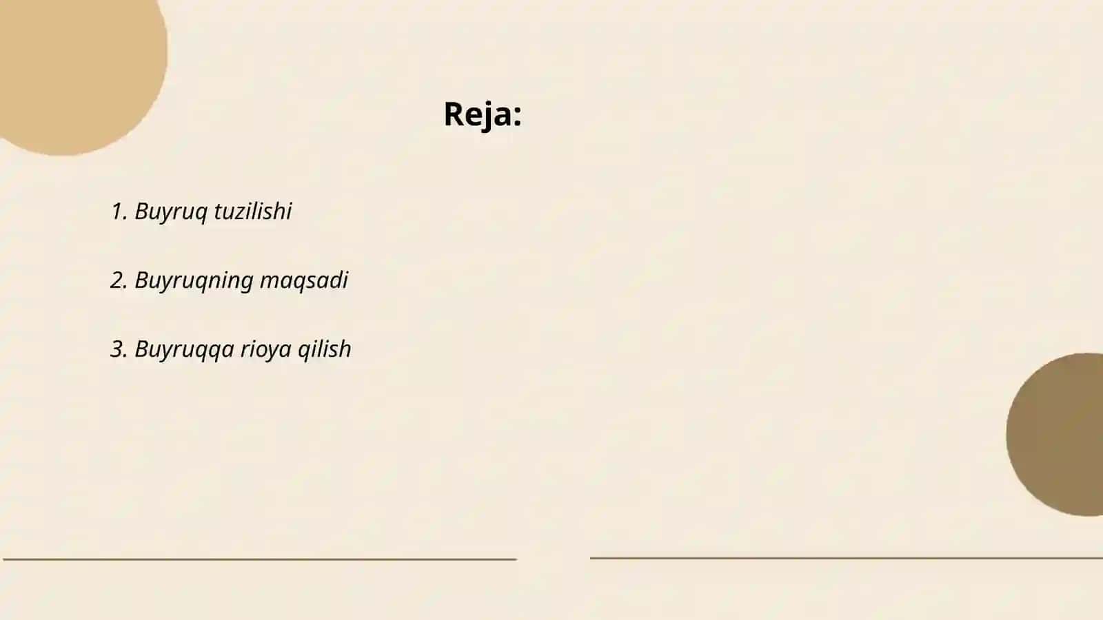 Buyruq 2