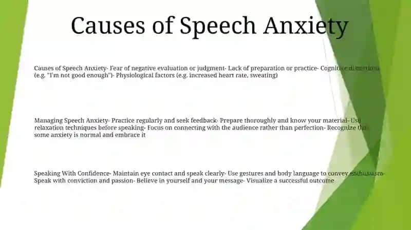 Managing Speech Anxiety 2