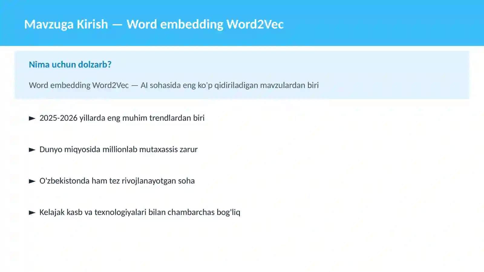 Word embedding Word2Vec 2