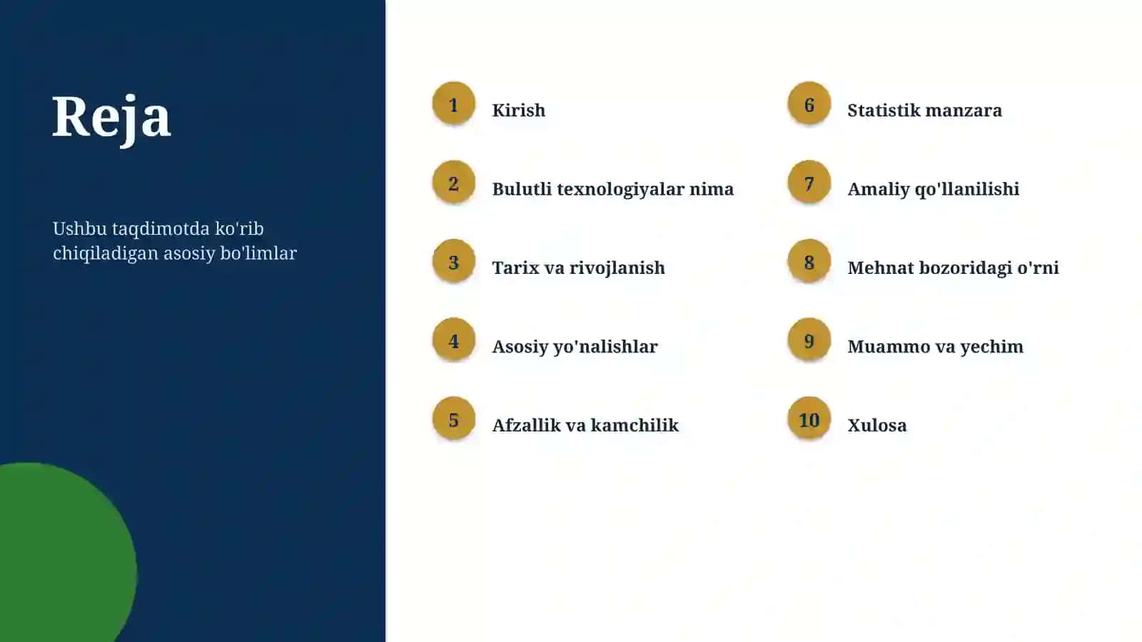Bulutli texnologiyalar Muammolari va yechimlari 2