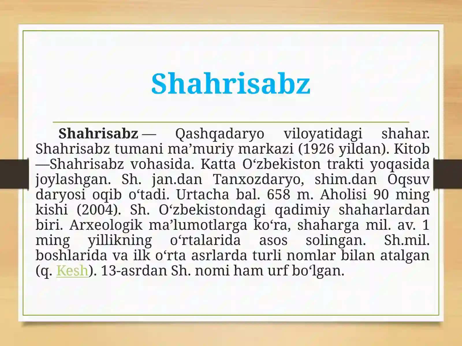 ShahrisabzvaKitob 2