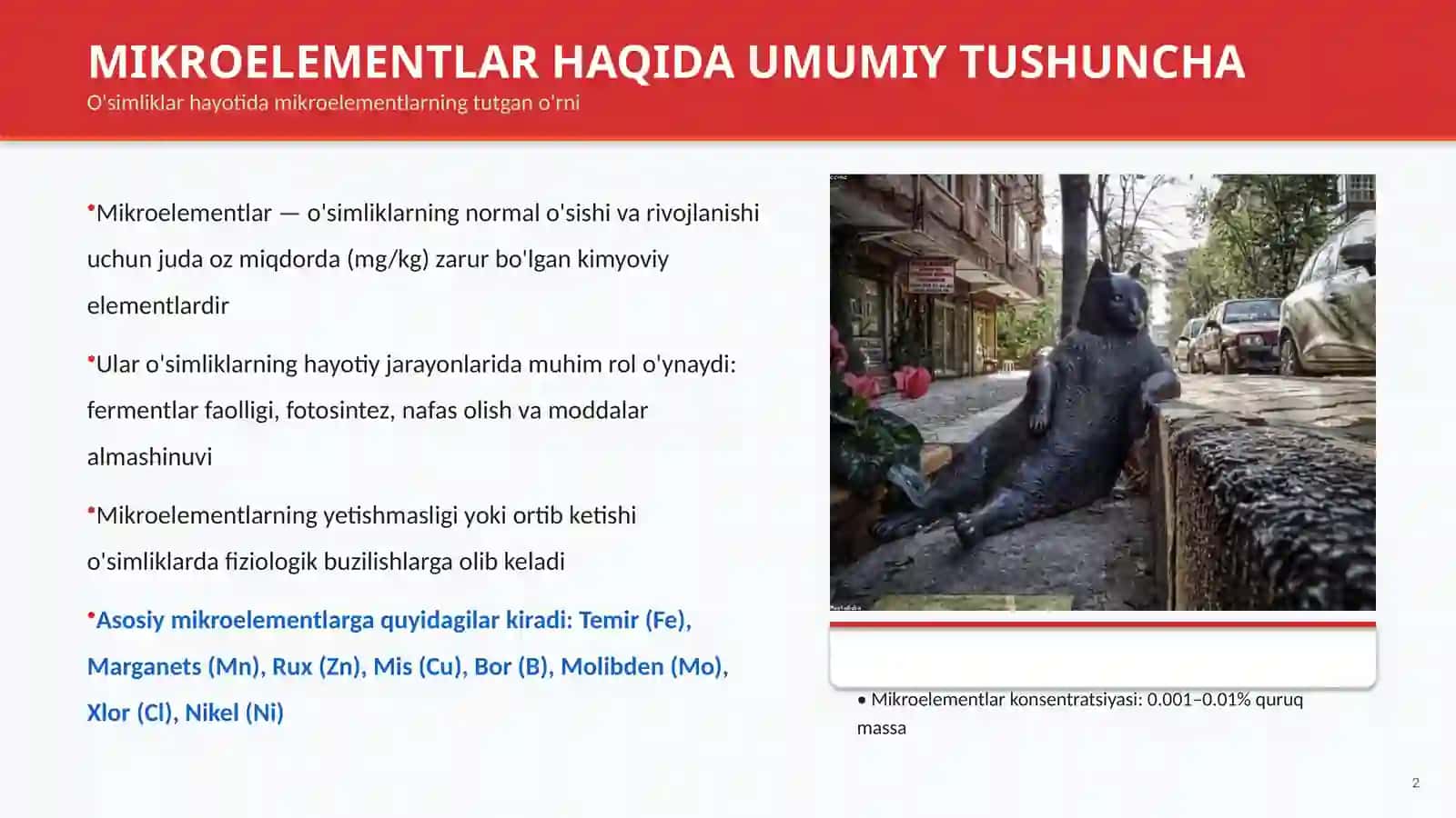 Mikroelementlar va ularning fiziologik ahmiyati 2