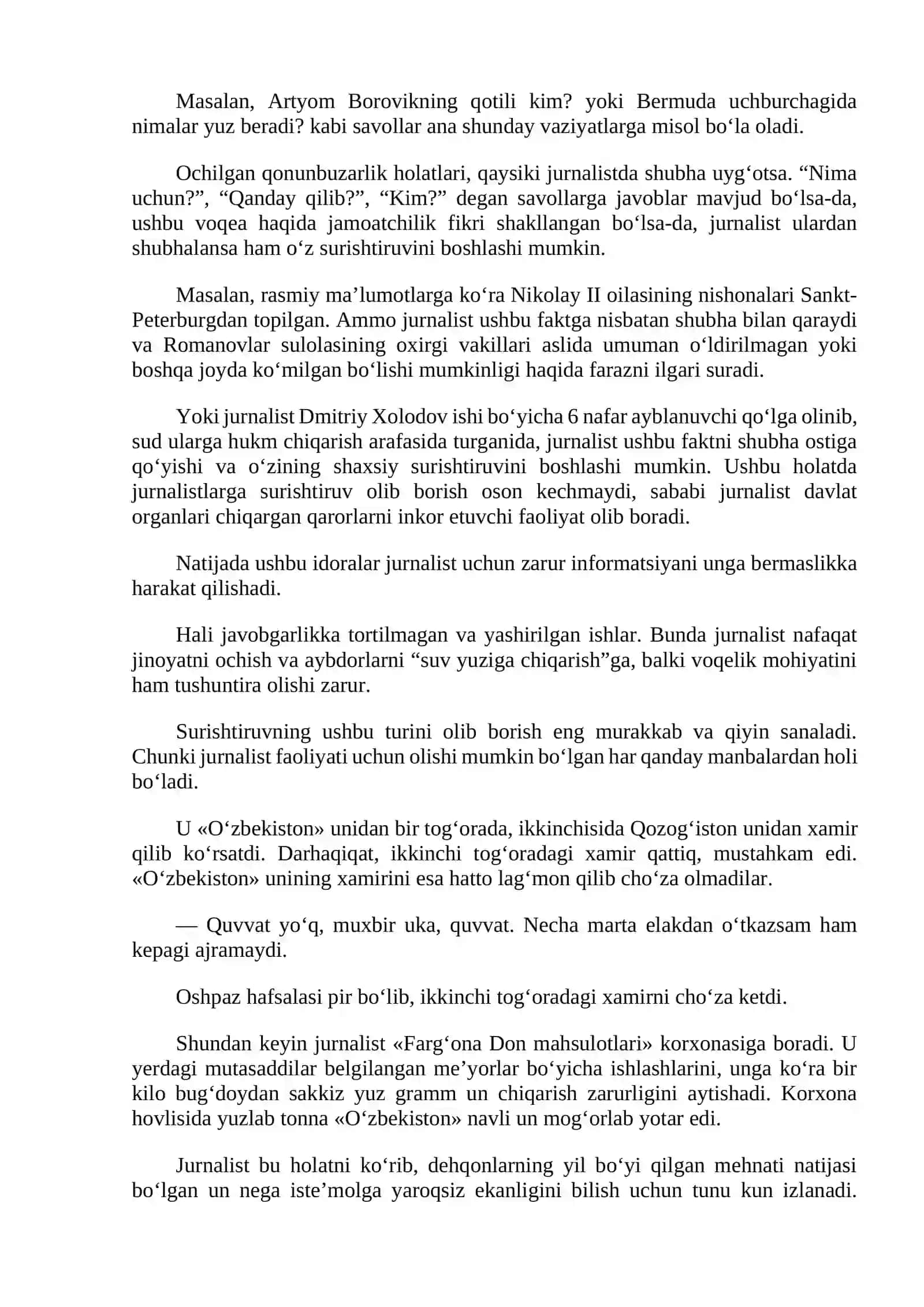 Jurnalistik surishtiruvning maqsad va vazifalari 2