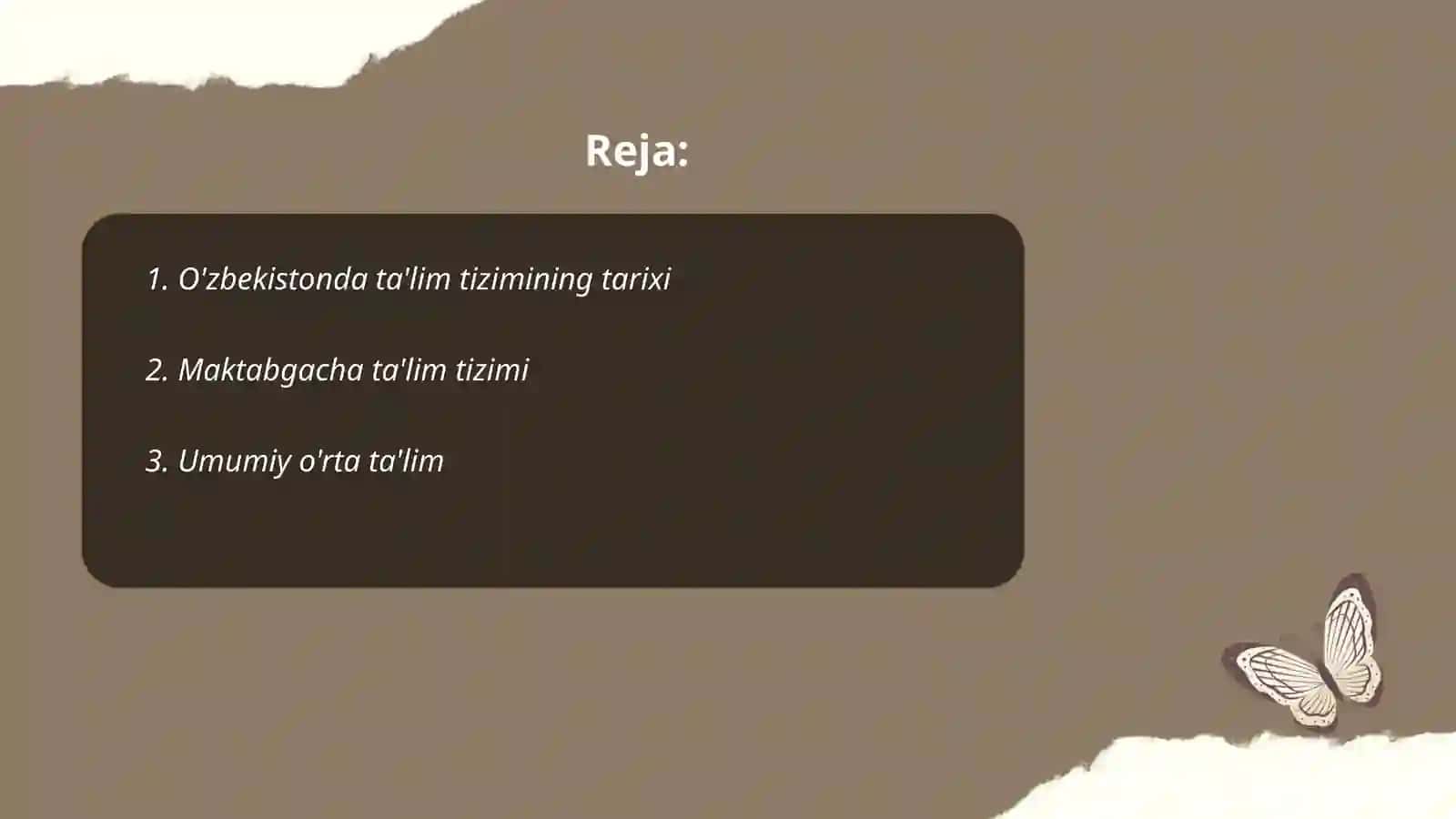 O‘zbekiston Respublikasida ta‘lim tizimi 2